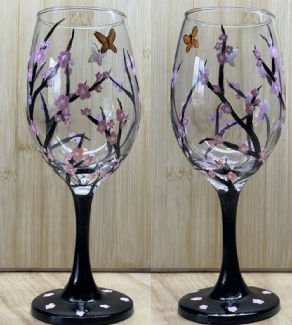 Wine Glasses Paint Night